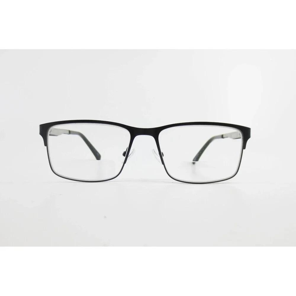 Ryan Mitchell RM 7002 Black Rectangular Eyeglasses Frames 55-16-140 Mens Womens